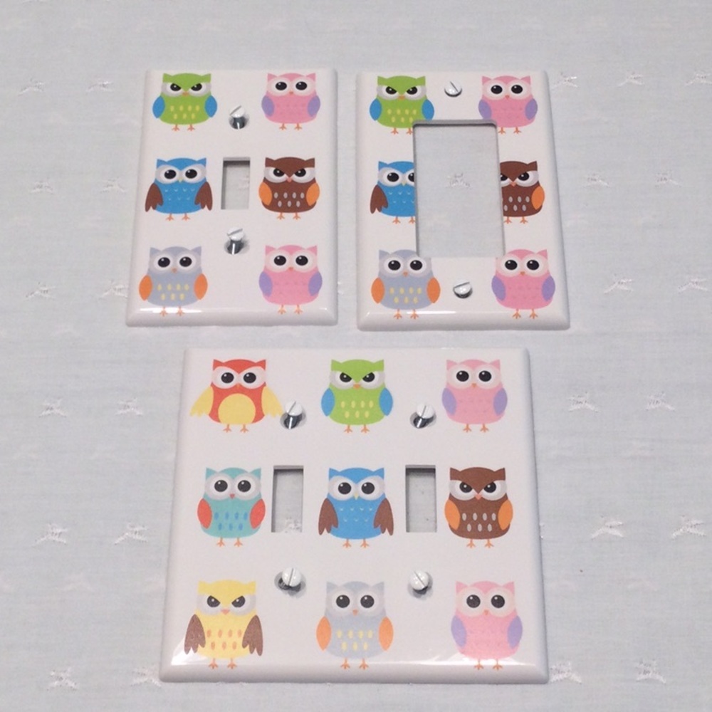 Owl Double Light Switch Cover and 2 more​